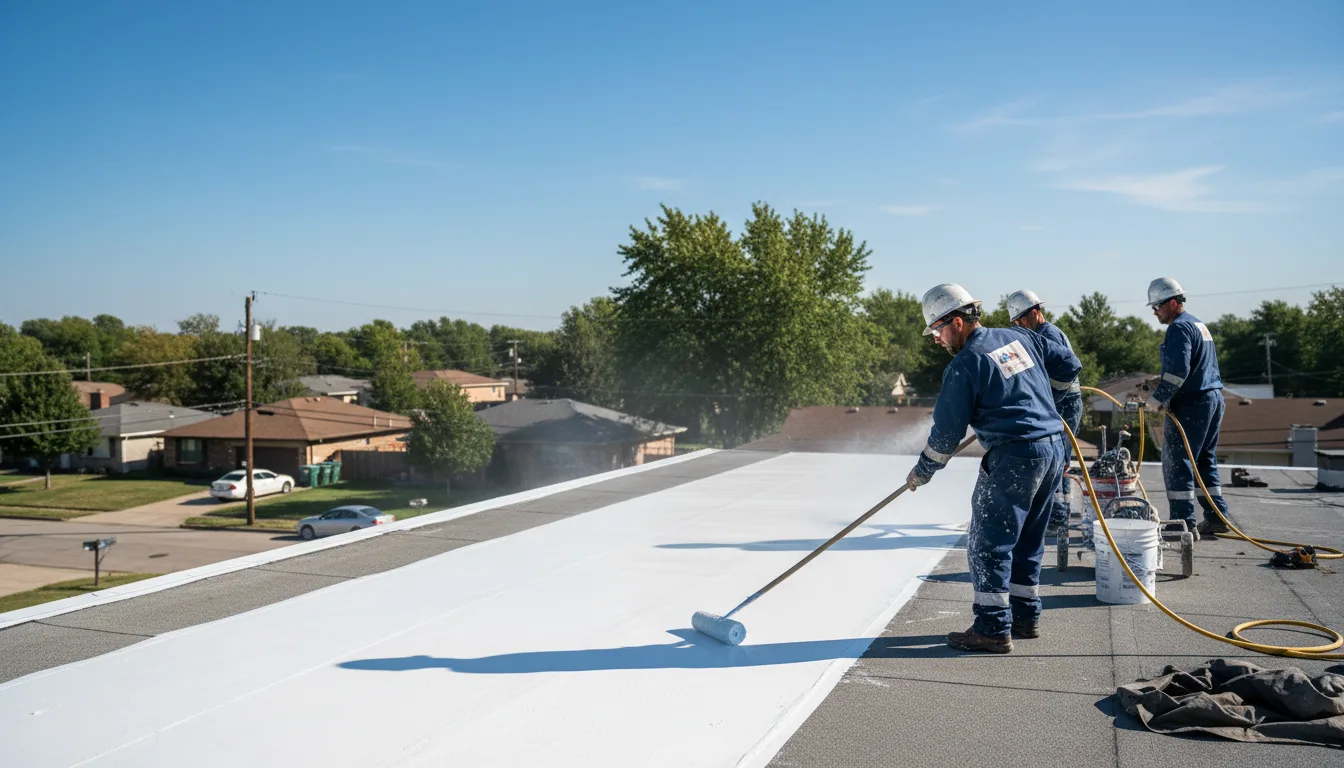 Commercial roof coating in Marshall, VA near me